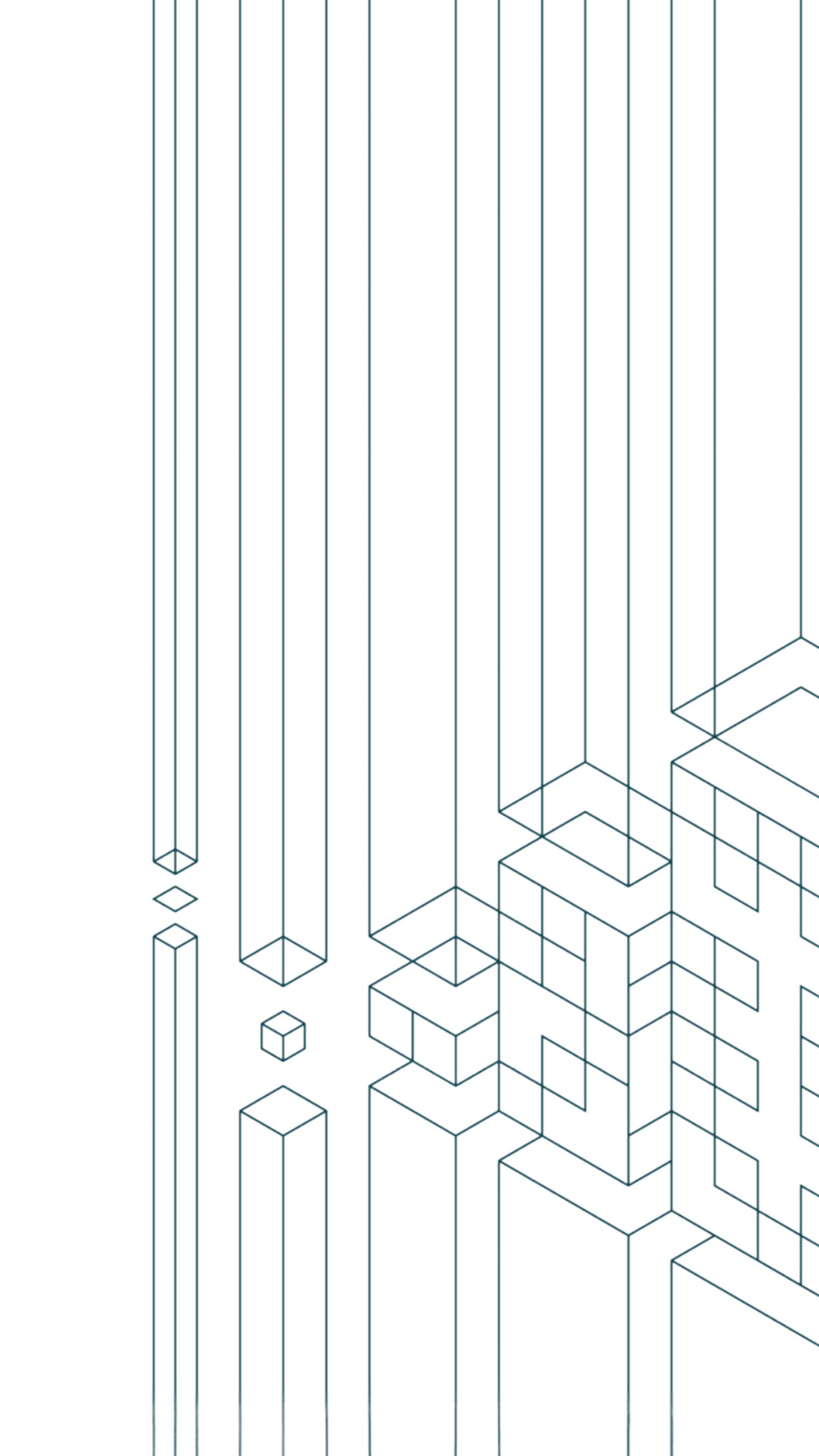 Geometric line drawing of buildings