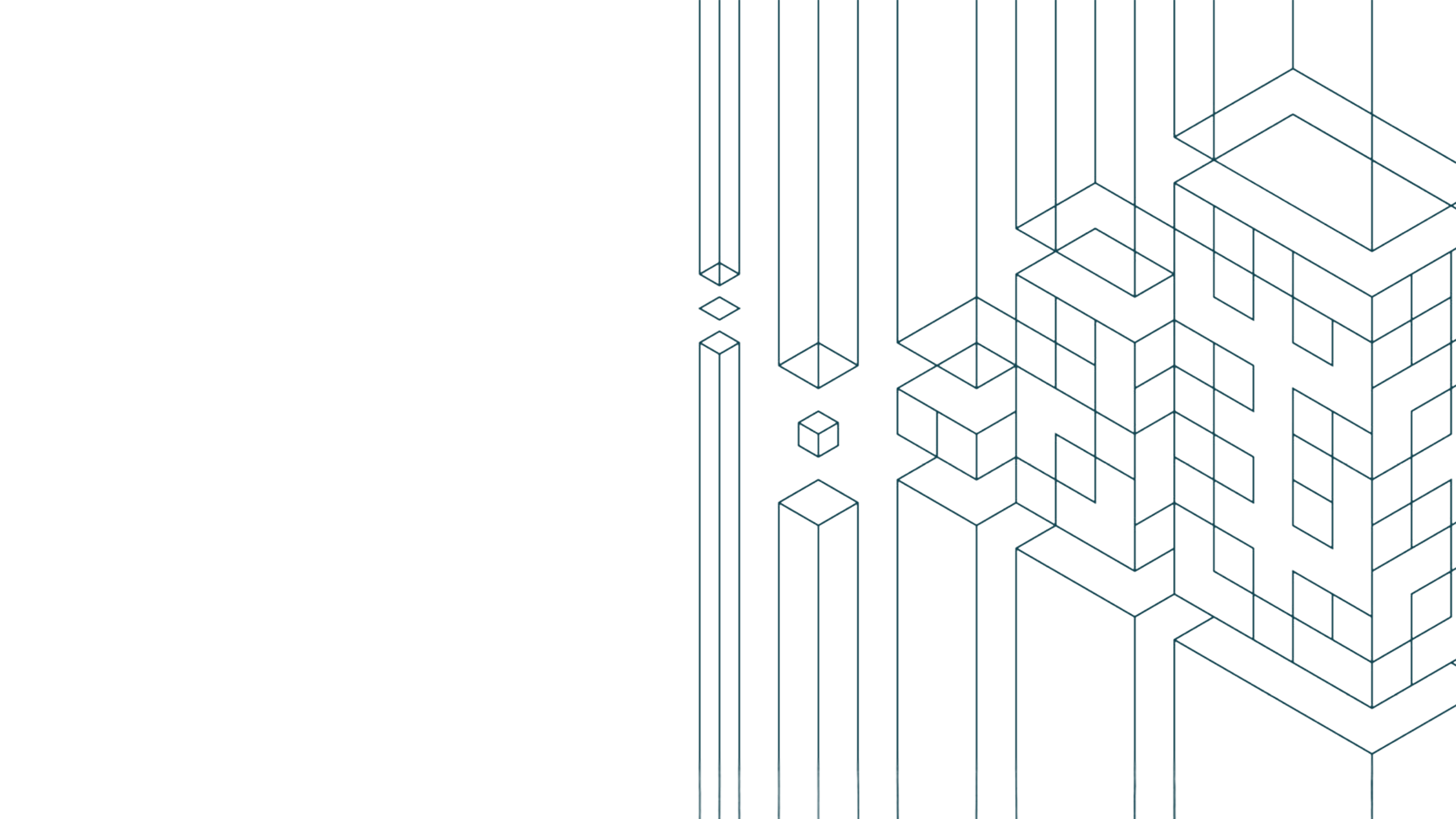 Geometric line drawing of buildings