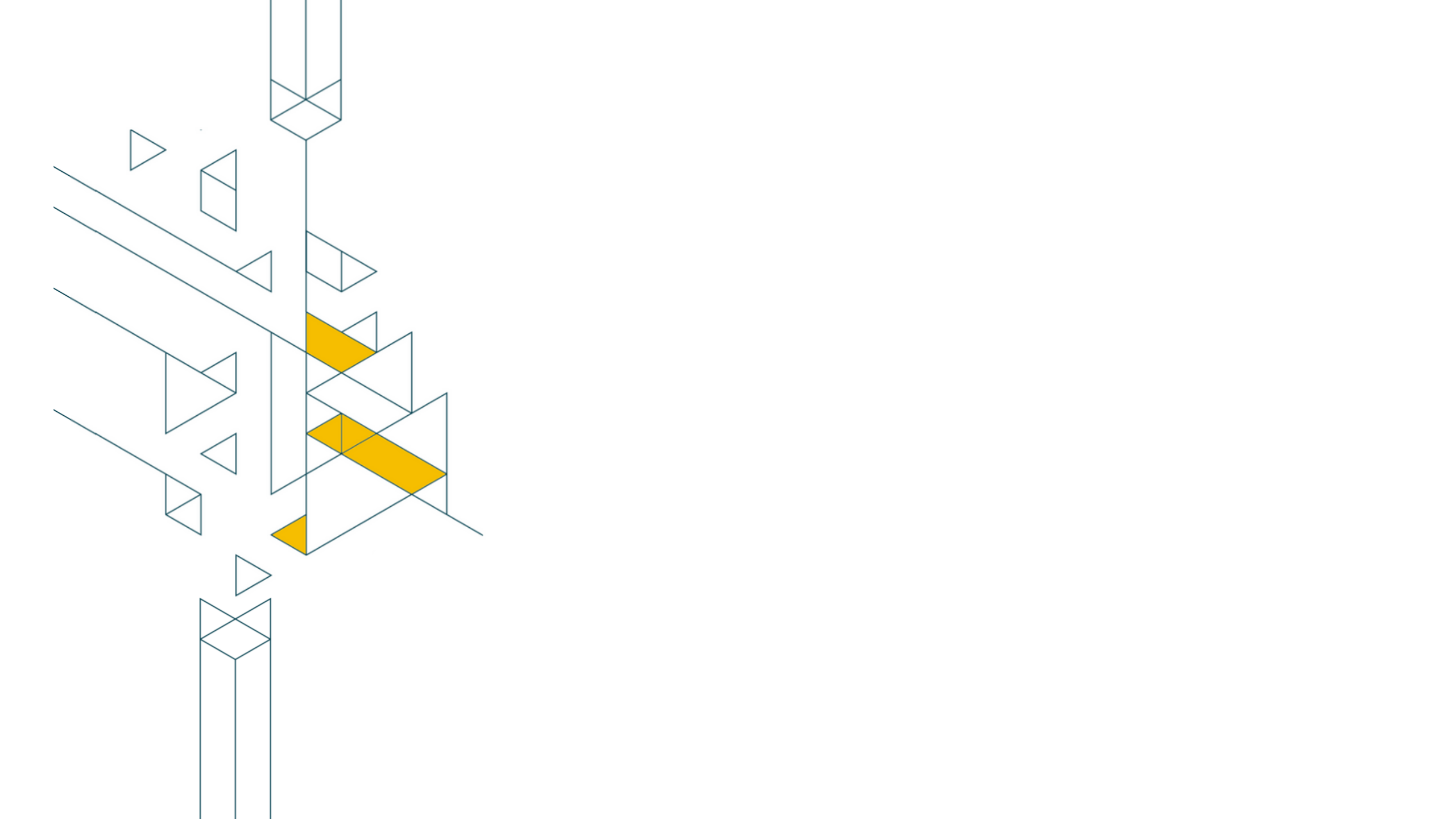 Geometric drawing of pathways with highlighted corridors