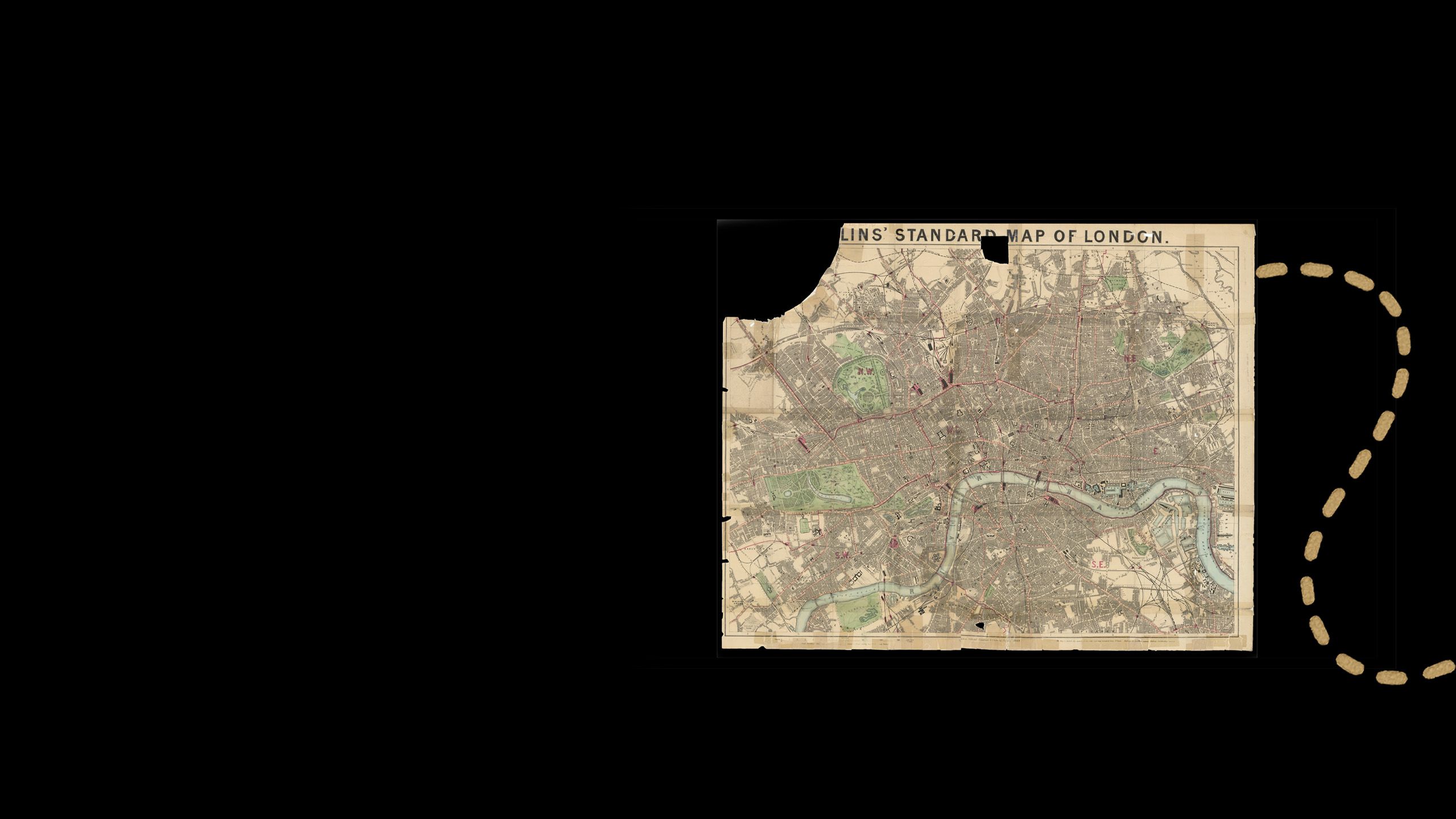 Crumpled Map of London