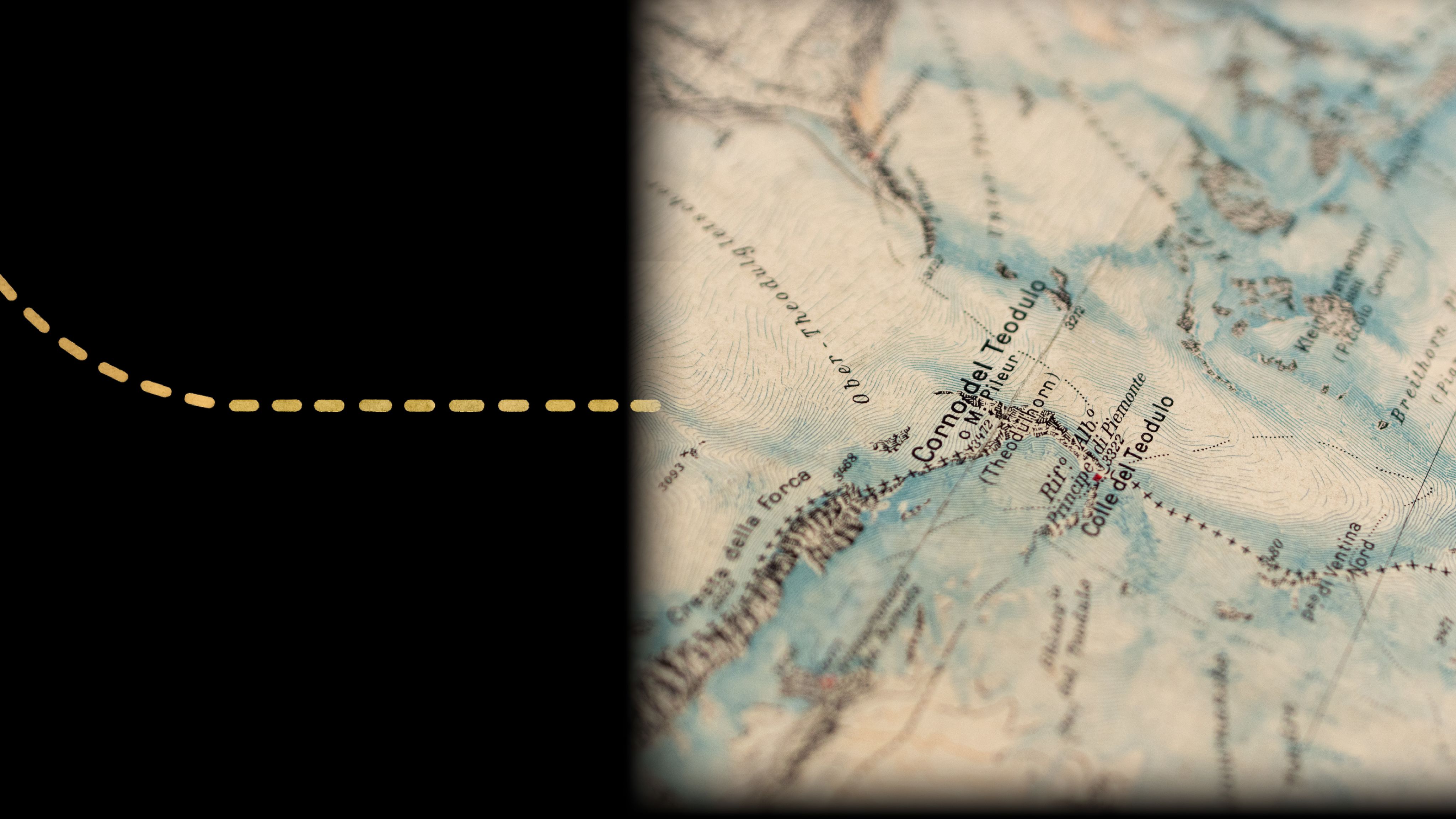 Close up Italy Ice Map