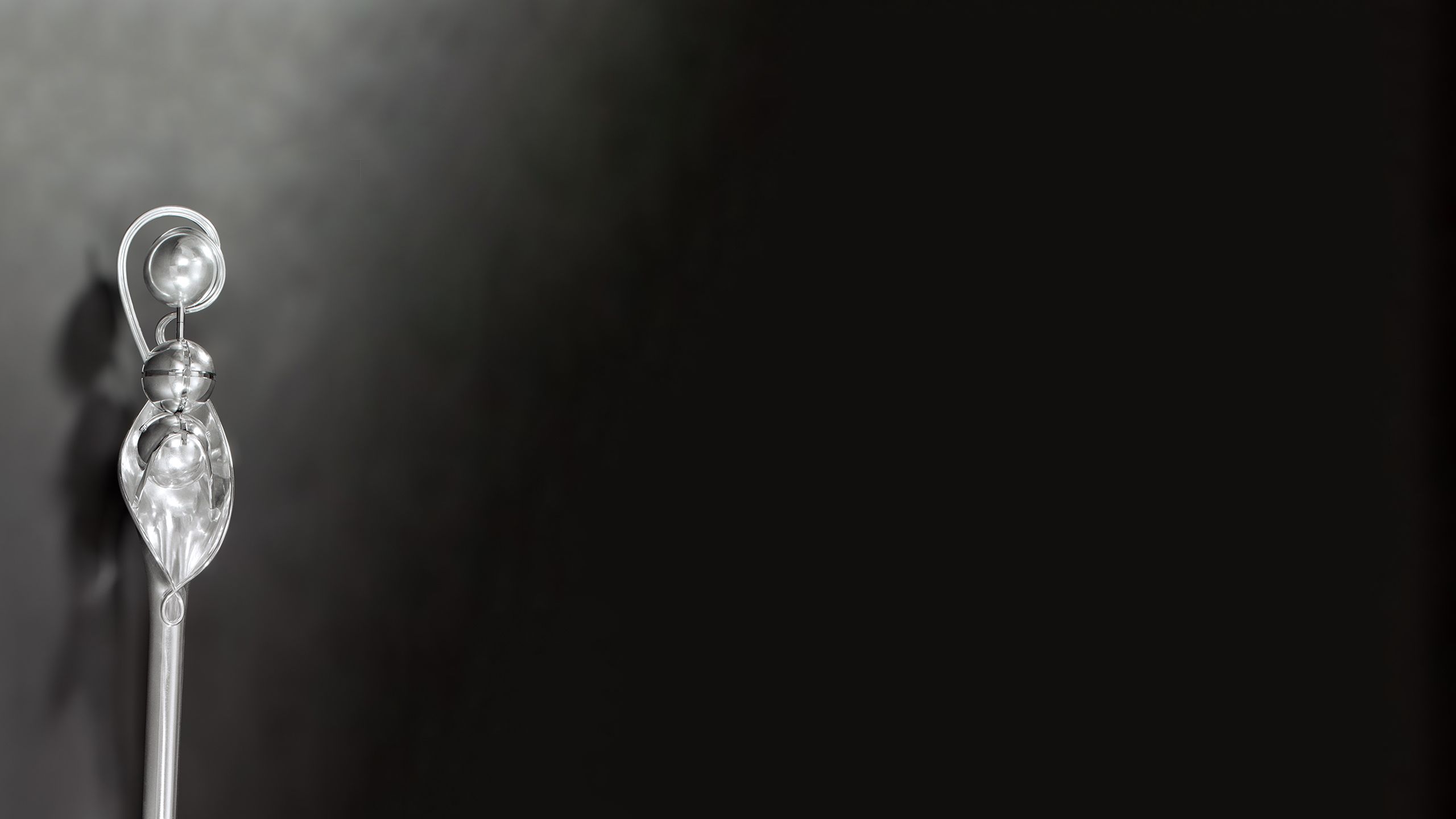 Black and white image of the Ceremonial Mace