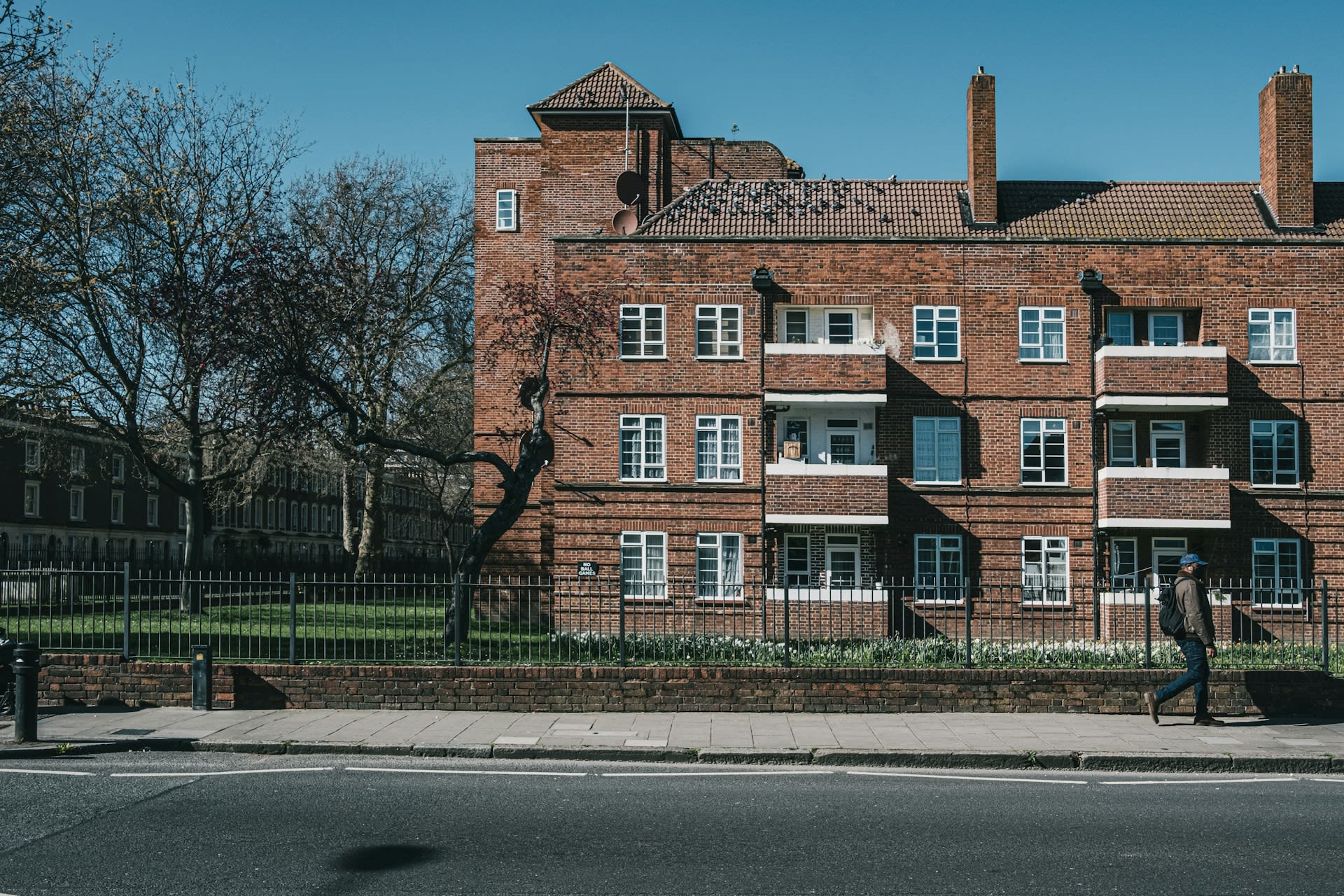 An apartment building in Hackney, London.